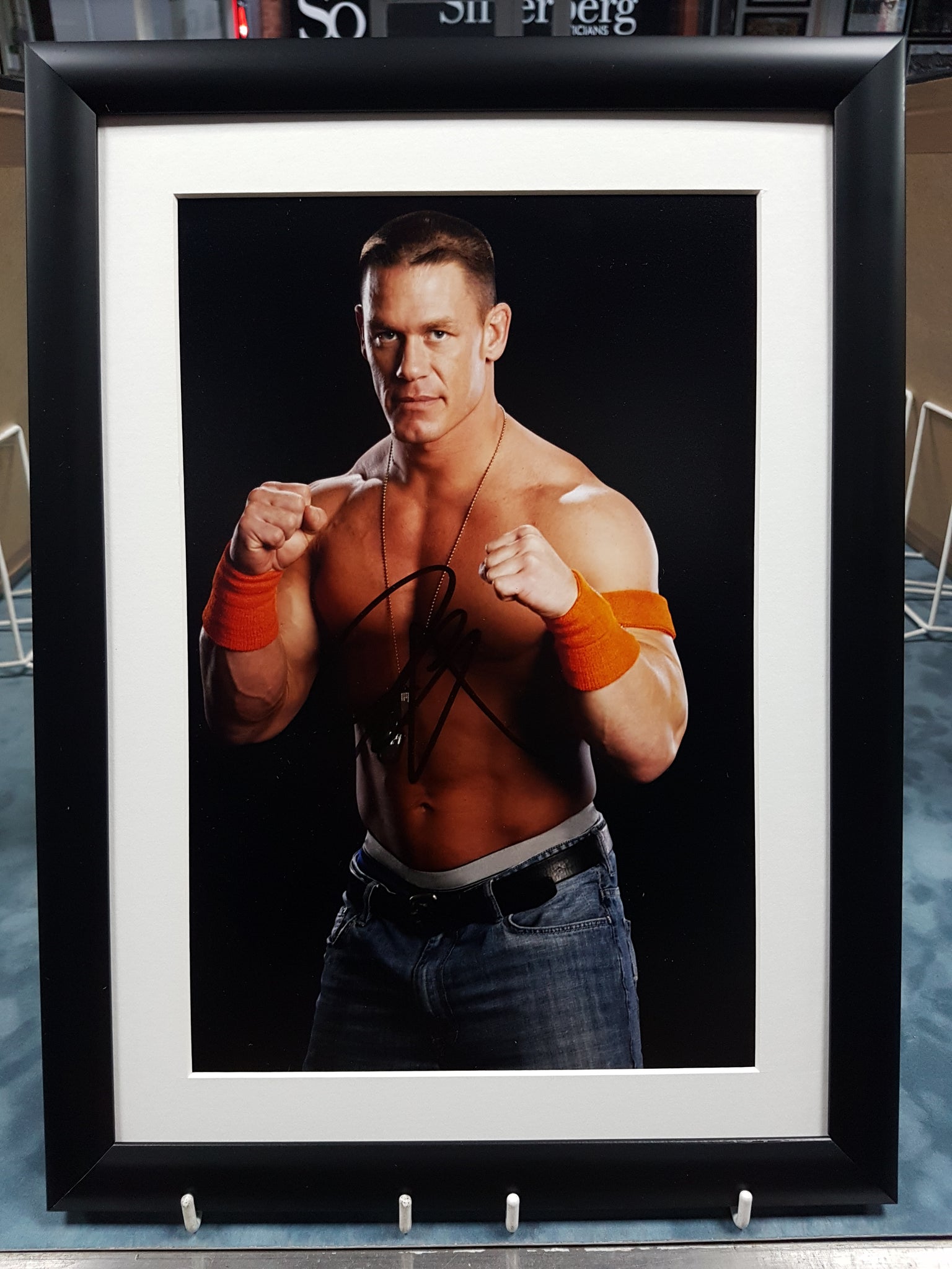 John Cena hand signed 12x8 framed photo .