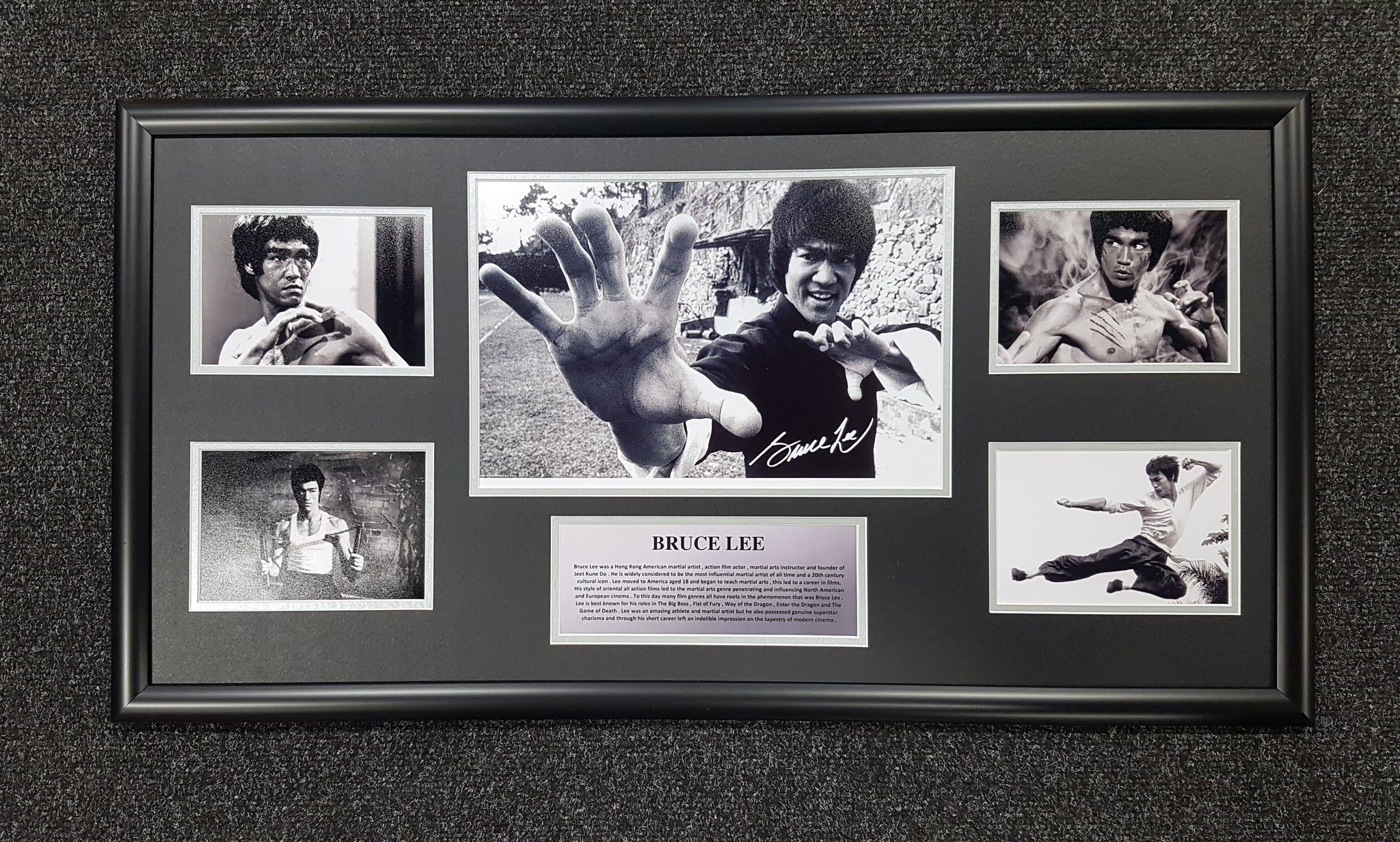 Bruce Lee Framed Storyboard.