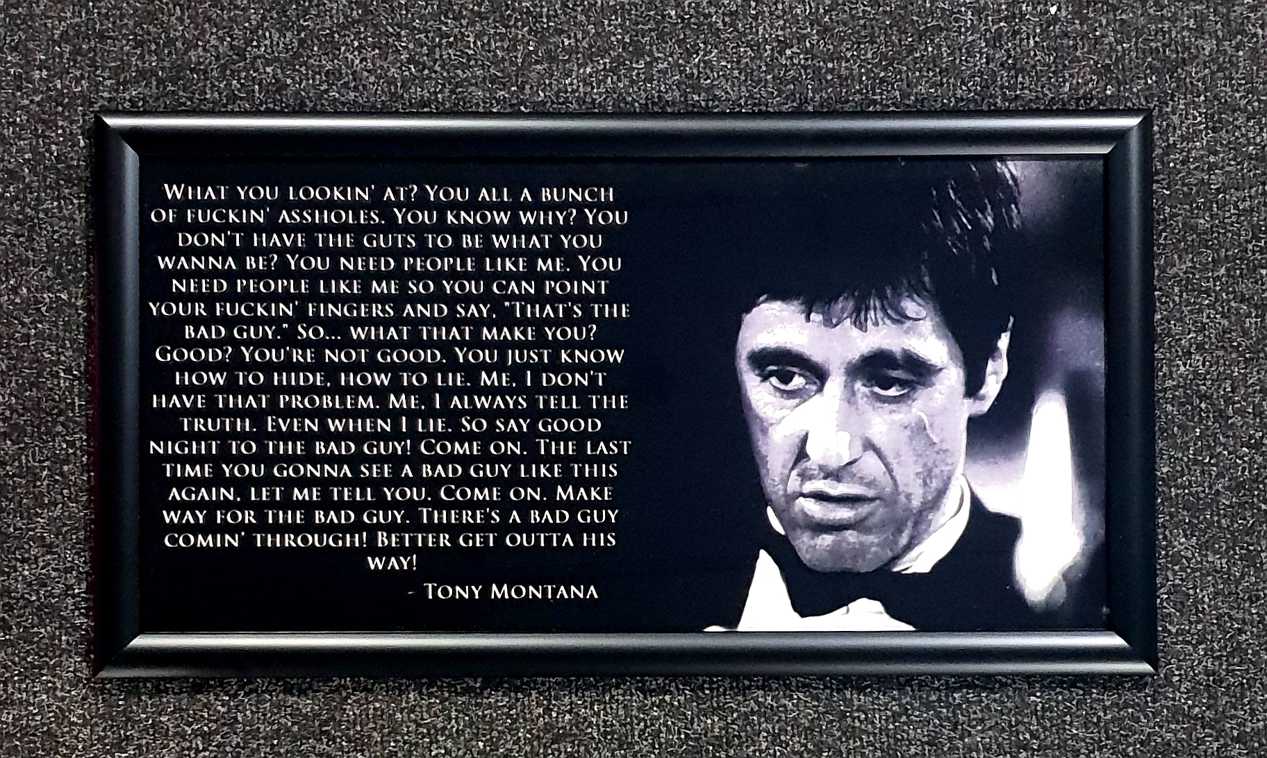 Al Pacino Scarface Quote
