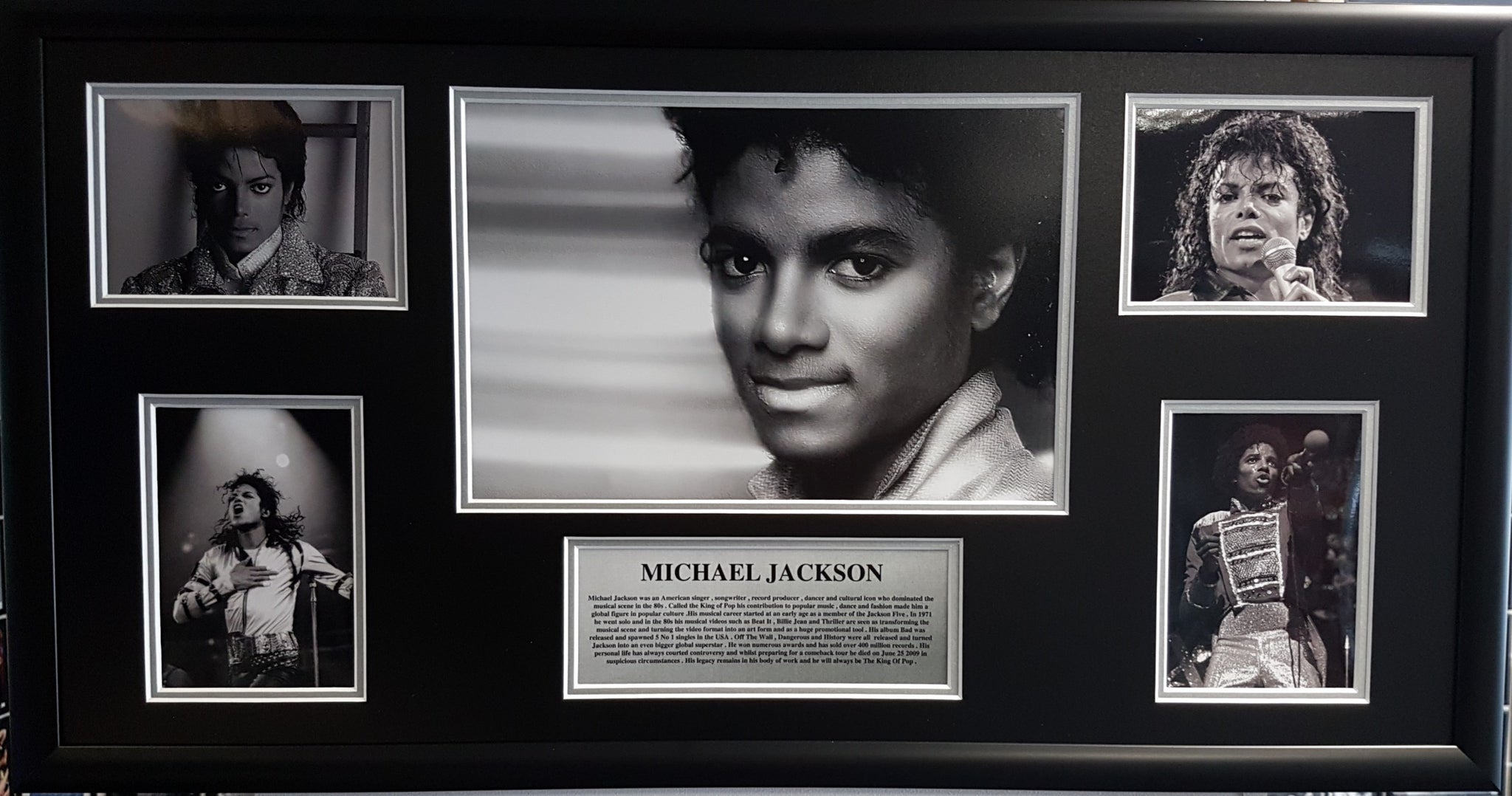 Michael Jackson Framed Storyboard