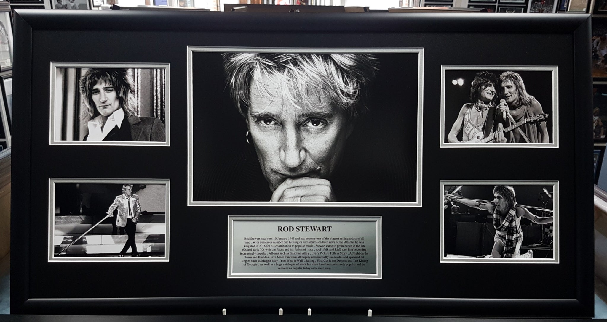 Rod Stewart Framed Storyboard.