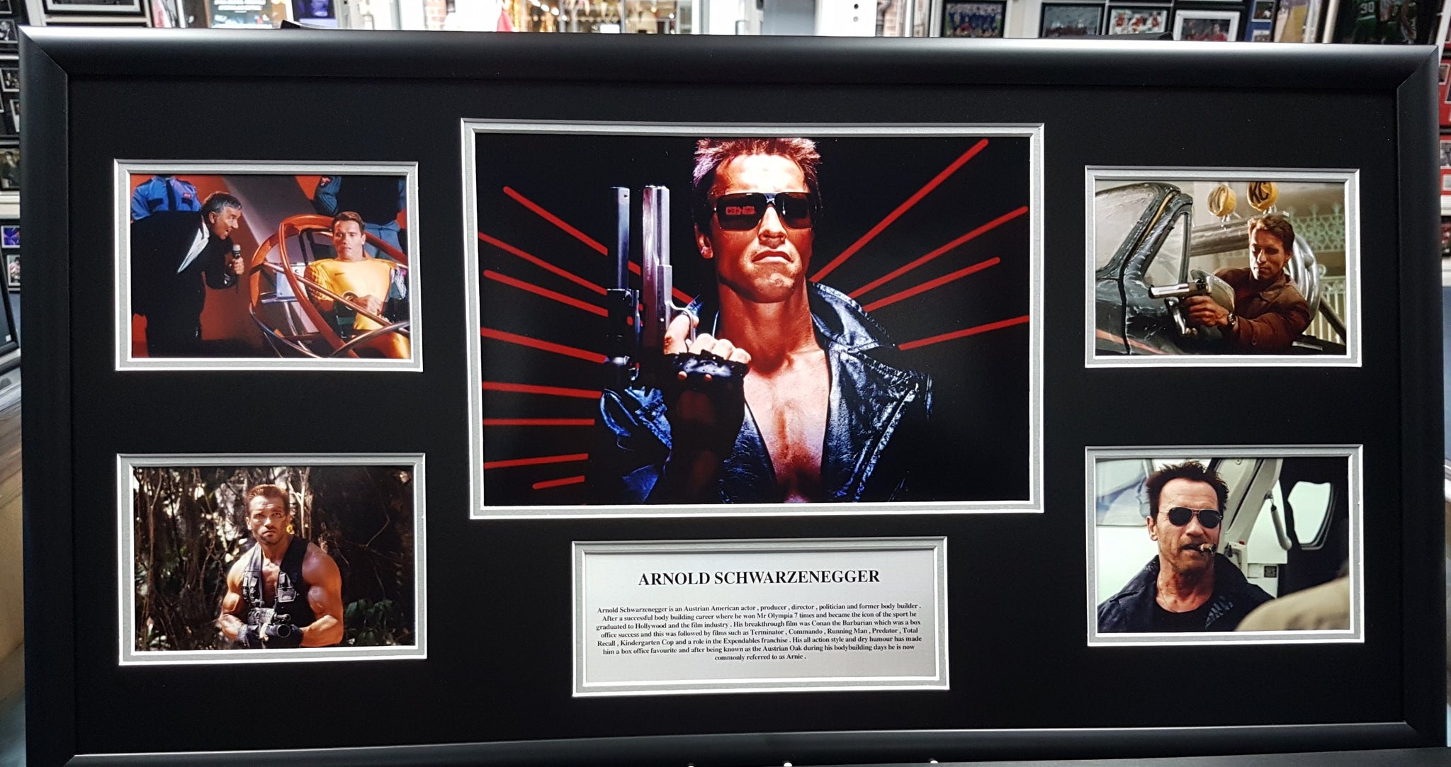 Arnold Schwarzenegger Framed Storyboard.
