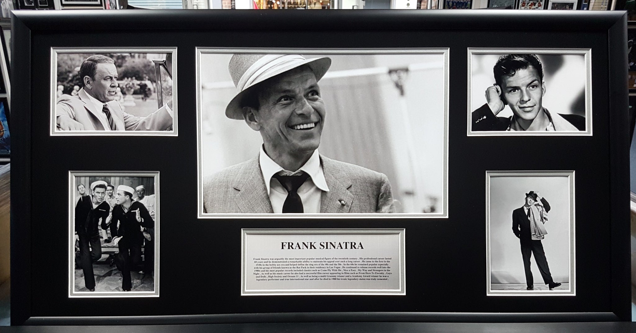 Frank Sinatra Framed Storyboard.
