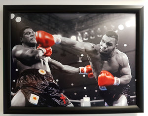 Mike Tyson Trevor Berbick Framed 16x12 Photo.