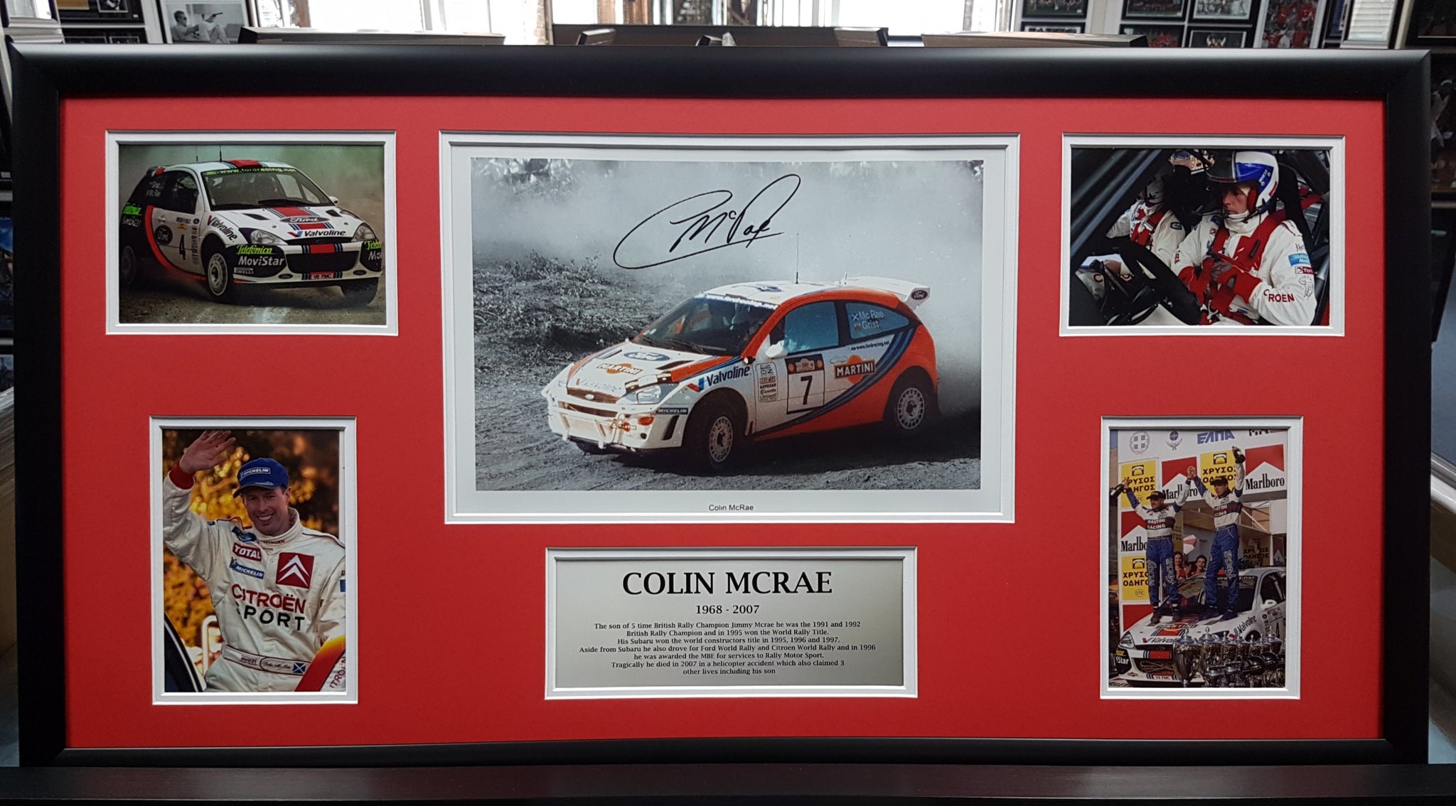 Colin McRae Framed Storyboard.