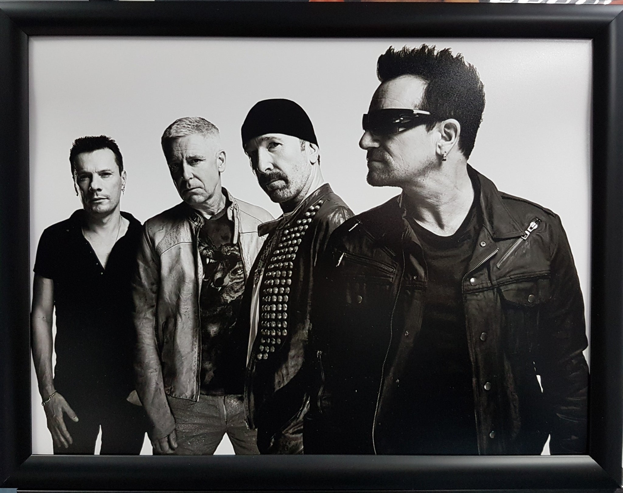 U 2 Framed 16x12 inch Photo.